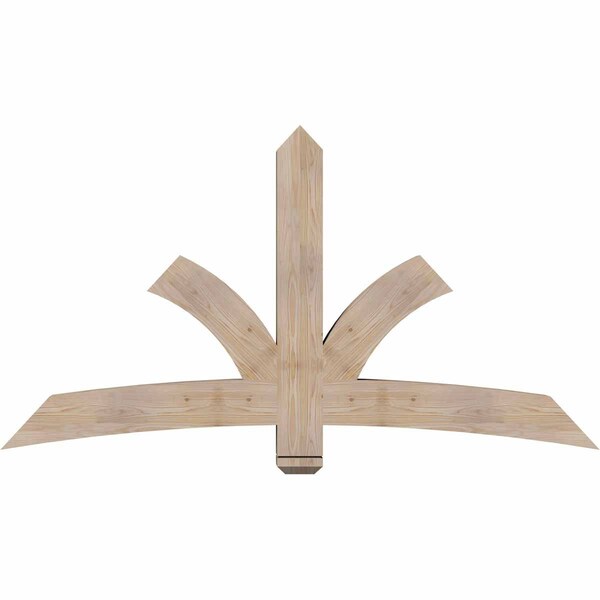 Ekena Millwork Davenport Smooth Timber Gable Bracket, Douglas Fir, 72"W x 39"H x 5 1/2"D x 5 1/2"F, 13/12 Pitch GBW072X39X0606DAV00SDF - main